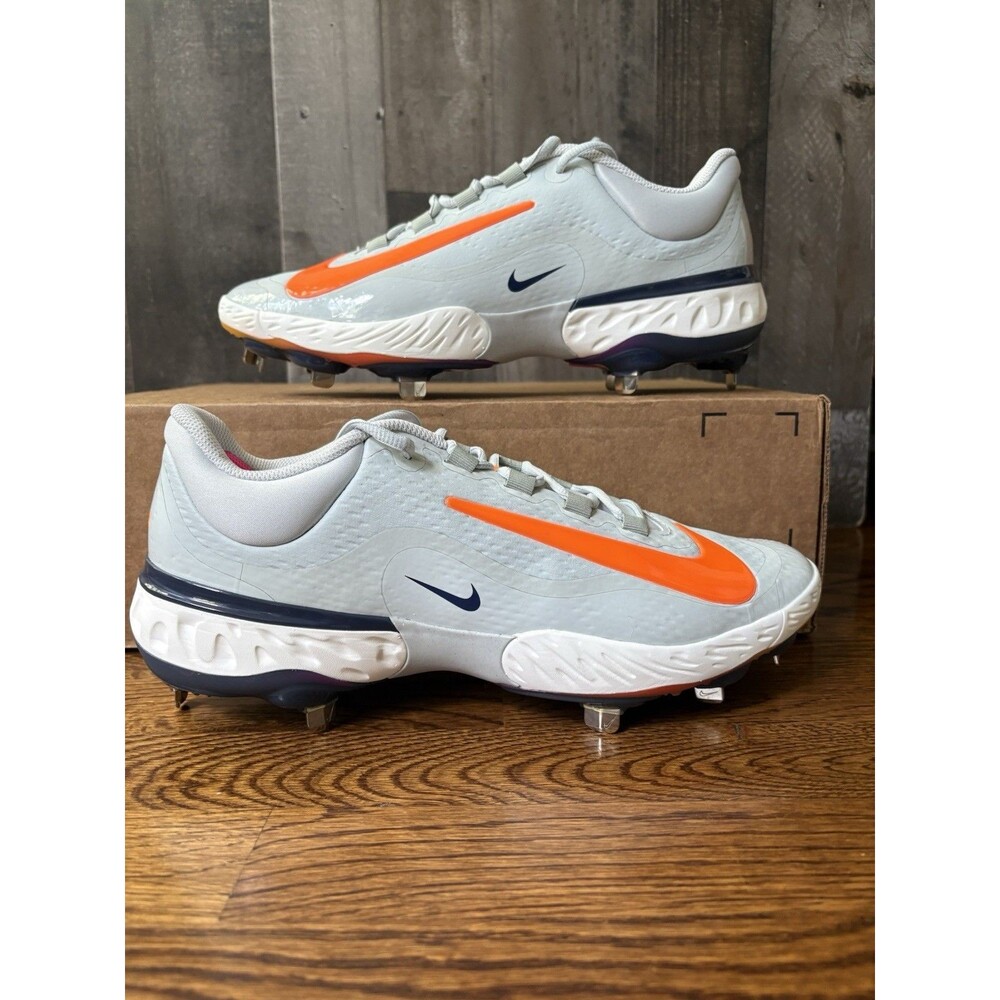 Nike Alpha Huarache Elite 4 Low Grey Baseball Cleat HV6868-001 Men Sz 11.5